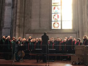 Das Highlight des Jahres im Februar 2020: Musikalische Begleitung des Mittagsgebets im Kölner Dom